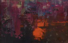 Toti Scialoja, Test for canvas, 1965, On the reverse: label with signature and data of the work. Provenance: Bologna