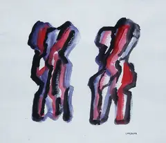 Composition by Pietro Consagra, Signature bottom right., offered Dec 2023