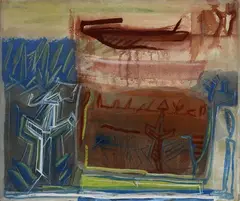 Without title by Riccardo Licata, 1961, Signature and date lower right. Exhibitions:, offered Dec 2023