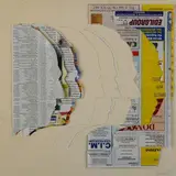 Mario Ceroli, Profiles, 1978, Signature bottom right. Author's authentication on photo.
