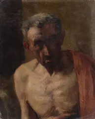 Portrait of an old man by Luigi Palumbo, 1886, Signature and date lower left., offered Dec 2023