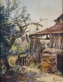 Luigi Rossi, Country view, Signature bottom right.