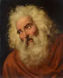Cesare Mussini, Profeta, 1857, Sul verso: firma e data.