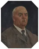 Francesco Fanelli, Male portrait, Sign at the bottom to the left.