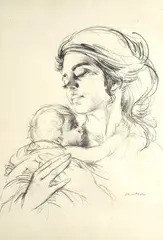 Madre con bambino by Silvano Campeggi, offered Nov 2023