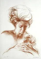 Donna con bambino by Silvano Campeggi, offered Nov 2023