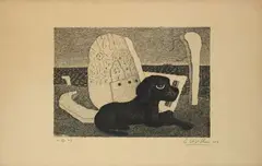 Cane e macerie by Giuseppe Viviani, 1956, offered Nov 2023