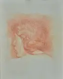 Italo Amerigo Passani, Volto, gouache on paper