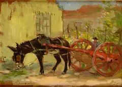 Carretto con asino by Giuseppe Comparini, offered Nov 2023