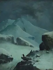 Paesaggio innevato con corvi by Louis Brachet, offered Nov 2023