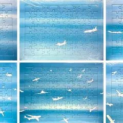 Cieli ad alta quota by Alighiero Boetti, 1992, Edizione comprendente n.6 puzzle (l'uno differente dall'altro) prodotti in, offered Oct 2023