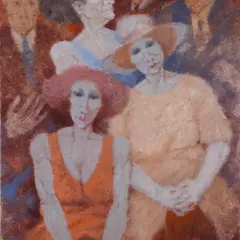 Figure by Remo Squillantini, oil on canvas, offered Oct 2023