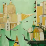 Remo Brindisi, Venezia - La Dogana, 1951