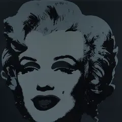 Marilyn by Andy Warhol, 1970, Sul verso: "This is not by me Andy Warhol"; timbro "Fill in your own signature"; timbro "Published by Sunday, offered Oct 2023