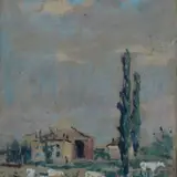 Galileo Gattabriga, Paesaggio con gregge