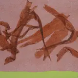 Giulio Turcato, Collage, 1969, Signature lower right. On the reverse: n. archive; Galleria Petrasca stamp