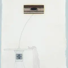 Under the ledge by Luciano Celli, 1984, Signature, offered Jul 2023