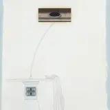 Luciano Celli, Under the ledge, 1984, Signature