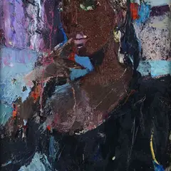 Portrait of Eve by Sandro Trotti, On the reverse: signature and title., offered Jul 2023
