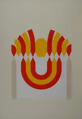 Odeon by Joe Tilson, 1975, On the reverse: signature and title on the Prearo Editore label., offered Jul 2023