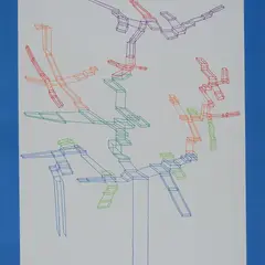 systematic 1 by Achille Perilli, 1975, offered Jul 2023