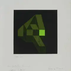 The black sun by Achille Perilli, 1977, offered Jul 2023