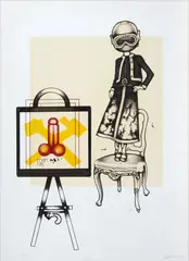 Man Ray by Giuseppe Guerreschi, 1977, offered Jul 2023