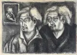 Antonio Zancanaro, Portrait of the painter with his mother