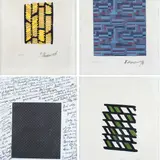 Paul Mansouroff, Composition, 1971, Three lithographs signed