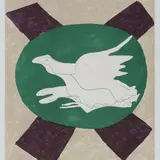 Georges Braque, Study for dove, Work from XXe Siecle. Printed by Mourlot