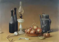 Still life by Proferio Grossi, 1970, offered Jul 2023