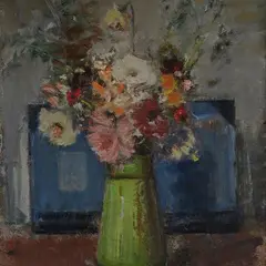 Lino Baccarini, Flowerpot, Sign at the bottom to the left.