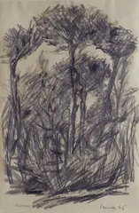 Pines by Fernando Farulli, 1946, offered Jul 2023