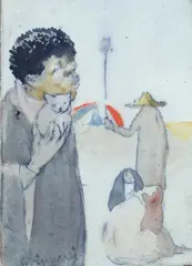 Figures by Nino Tirinnanzi, Sign at the bottom to the left., offered Jul 2023
