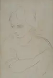 Ugo Capocchini, Figure of a woman, Pencil on paper