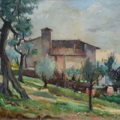 Tuscan farmhouse by Desiderio Tanfani, offered Jul 2023