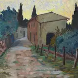 Ferdinando Paolieri, Street with houses, 1926