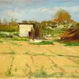 Marcello Broggi, Field with farmhouse