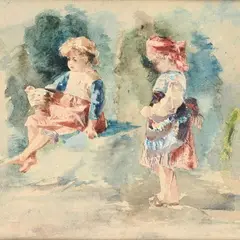 Children by Mosè Bianchi, offered Jul 2023