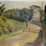Fausto Magni, Road with figure