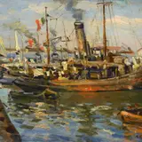 Alceste Campriani, Tugboat in the port of Viareggio