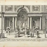 Giovanni Francesco Venturini, Fontana di Mercurio nel Giardino del Granduca di Toscana alla Trinità de Monti [...], Tavolta tratta da Giovanni Battista Falda - Francesco Venturini