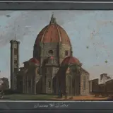 Giustino Carocci, Bozzetto per il Duomo di Monreale, Stampa ritoccata a mano