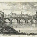 Giuseppe Vasi, Ponte Sisto, Incisione tratta dall'opera "Delle magnificenze di Roma antica e moderna pubblicata dal