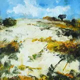 Sergio Scatizzi, Landscape in Volterra, Sign at the bottom to the left. On the reverse: signature.