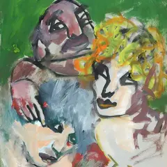Three figures by Mino Maccari, Sign at the bottom to the left., offered Jun 2023