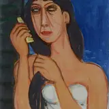 Giuseppe Migneco, Woman combing her hair