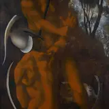 Corrado Cagli, Ulysses and Ajax, Oil painting on canvas