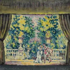 Piero Marussig, Theatrical scene, 1912