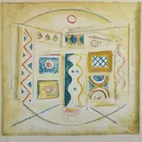 Massimo Campigli, The yellow room, 1965